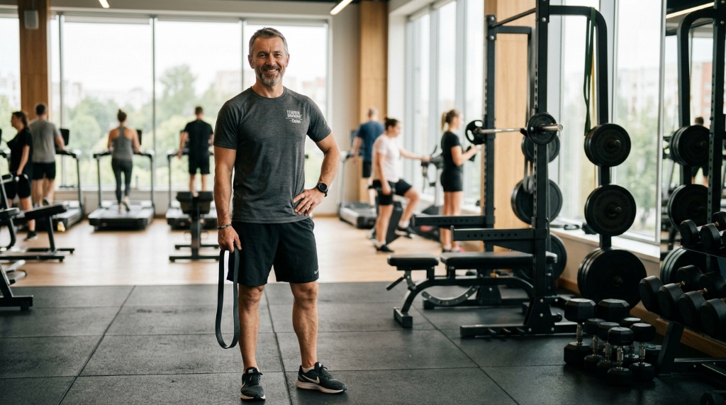 Fitness trener Marko u dvorani za trening